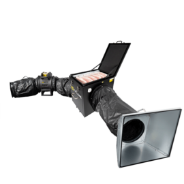 The SA CYCLONE Compact Dust Extraction System is a unique, fully EX compliant, modular, compact and portable dust extraction solution for use when carrying out blasting, cutting and other dust producing operations on site especially where there are space limitations. The main Air Mover is EX type certified to ATEX, IECEX, UKEX and INMETRO standards for Zones 1 and 2 and all the other elements of the system are fully EX compliant including having Ignition Risk Assessments. All materials are antistatic with the facility to static bond and ground the entire system which removes the risk of any static build up. The result is a highly mobile, highly effective and completely safe system of dust removal.