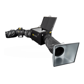 The SA CYCLONE Hot Work Fume Extraction System is a unique, fully EX compliant, modular and portable fume extraction solution for use when carrying out hot work operations such as welding, grinding and gouging on site. The main Air Mover is EX type certified to ATEX, IECEX, UKEX and INMETRO standards for Zones 1 and 2 and all the other elements of the system are fully EX compliant including having Ignition Risk Assessments. All materials are antistatic with the facility to static bond and ground the entire system which removes the risk of any static build up. The result is a highly mobile, highly effective and completely safe system of fume removal. The system has the capability to extract up to 2500 cubic metres of contaminated air/fumes per hour. The extracted fumes are put through a 3 stage filtration process – a spark arrestor, particulate filtration, followed by activated carbon filtration which removes the vapours. Clean, breathable air is then expelled. The filtration unit incorporates a flow indicator which shows when the particulate filters are needing to be changed. The system is available in 110V or 230V options and is supplied with everything you need to set up a system, including a set of filters. Additional filter bundles and individual filters are available from stock.