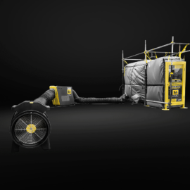 positive pressure habitat functions by supplying a continuous stream of breathable air. This air circulation leads to a consistent expulsion of gases from the enclosure. This outward flow of gases effectively blocks the entry of potentially explosive gases or vapors, commonly found in such operational settings. Additionally, this ongoing gas venting process helps cleanse the air within the enclosure, ridding it of undesired gaseous by-products generated during welding